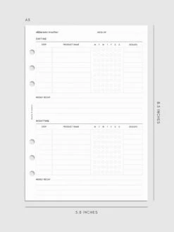 Last Call | Minimal Skincare Routine Inserts | 2nd Edition(Minimal Skinecare Routine Inserts 2nd Edition) 17 Last Call | Minimal Skincare Routine Inserts | 2nd Edition(Minimal Skinecare Routine Inserts 2nd Edition) -Cloth And Paper Shop Minimal Skincare Routine Inserts 2nd Edition A5 CP 5