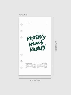 Moins Mais Mieux Planner Dashboard(Moins Mais Mieux Planner Dashboard) -Cloth And Paper Shop Moins Mains Mieux Planner Dashboard Mockup Personal CP 1