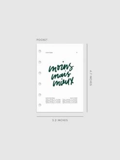 Moins Mais Mieux Planner Dashboard(Moins Mais Mieux Planner Dashboard) -Cloth And Paper Shop Moins Mains Mieux Planner Dashboard Mockup Pocket CP 1