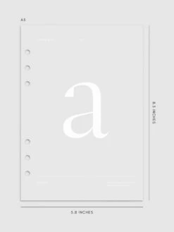 Monogram Vellum Planner Dashboard | A(Monogram Vellum Planner Dashboard A) 18 Monogram Vellum Planner Dashboard | A(Monogram Vellum Planner Dashboard A) -Cloth And Paper Shop Monogram Vellum Planner Dashboard A A5 CP 2