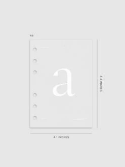 Monogram Vellum Planner Dashboard | A(Monogram Vellum Planner Dashboard A) 19 Monogram Vellum Planner Dashboard | A(Monogram Vellum Planner Dashboard A) -Cloth And Paper Shop Monogram Vellum Planner Dashboard A A6 CP 1