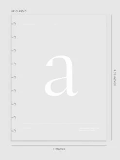Monogram Vellum Planner Dashboard | A(Monogram Vellum Planner Dashboard A) 21 Monogram Vellum Planner Dashboard | A(Monogram Vellum Planner Dashboard A) -Cloth And Paper Shop Monogram Vellum Planner Dashboard A HPC CP 1