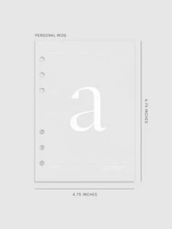 Monogram Vellum Planner Dashboard | A(Monogram Vellum Planner Dashboard A) 24 Monogram Vellum Planner Dashboard | A(Monogram Vellum Planner Dashboard A) -Cloth And Paper Shop Monogram Vellum Planner Dashboard A PersonalWide CP 1