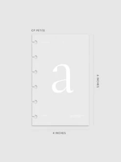 Monogram Vellum Planner Dashboard | A(Monogram Vellum Planner Dashboard A) 25 Monogram Vellum Planner Dashboard | A(Monogram Vellum Planner Dashboard A) -Cloth And Paper Shop Monogram Vellum Planner Dashboard A Petite CP 1