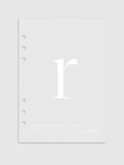 Monogram Vellum Planner Dashboard | R(Monogram Vellum Planner Dashboard R)