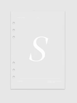 Monogram Vellum Planner Dashboard | S(Monogram Vellum Planner Dashboard S)