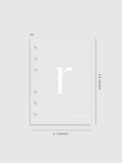 Monogram Vellum Planner Dashboard | R(Monogram Vellum Planner Dashboard R) 22 Monogram Vellum Planner Dashboard | R(Monogram Vellum Planner Dashboard R) -Cloth And Paper Shop Monogram Vellum Planner Dashboard A6 R CP 1