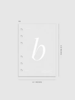 Monogram Vellum Planner Dashboard | B(Monogram Vellum Planner Dashboard B) 19 Monogram Vellum Planner Dashboard | B(Monogram Vellum Planner Dashboard B) -Cloth And Paper Shop Monogram Vellum Planner Dashboard B A6 CP 1