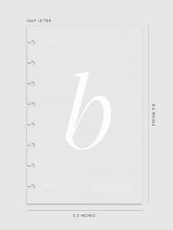 Monogram Vellum Planner Dashboard | B(Monogram Vellum Planner Dashboard B) 20 Monogram Vellum Planner Dashboard | B(Monogram Vellum Planner Dashboard B) -Cloth And Paper Shop Monogram Vellum Planner Dashboard B HL CP 1