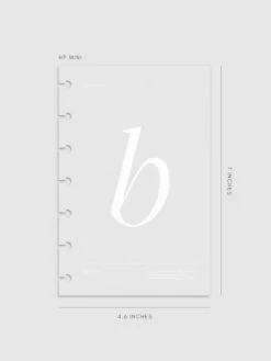 Monogram Vellum Planner Dashboard | B(Monogram Vellum Planner Dashboard B) 22 Monogram Vellum Planner Dashboard | B(Monogram Vellum Planner Dashboard B) -Cloth And Paper Shop Monogram Vellum Planner Dashboard B HPM CP 1