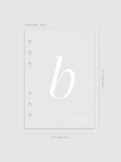 Monogram Vellum Planner Dashboard | B(Monogram Vellum Planner Dashboard B) 24 Monogram Vellum Planner Dashboard | B(Monogram Vellum Planner Dashboard B) -Cloth And Paper Shop Monogram Vellum Planner Dashboard B PersonalWide CP 1