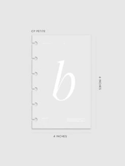 Monogram Vellum Planner Dashboard | B(Monogram Vellum Planner Dashboard B) 25 Monogram Vellum Planner Dashboard | B(Monogram Vellum Planner Dashboard B) -Cloth And Paper Shop Monogram Vellum Planner Dashboard B Petite CP 1