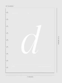 Monogram Vellum Planner Dashboard | D(Monogram Vellum Planner Dashboard D) 21 Monogram Vellum Planner Dashboard | D(Monogram Vellum Planner Dashboard D) -Cloth And Paper Shop Monogram Vellum Planner Dashboard D HPC CP 1
