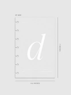 Monogram Vellum Planner Dashboard | D(Monogram Vellum Planner Dashboard D) 22 Monogram Vellum Planner Dashboard | D(Monogram Vellum Planner Dashboard D) -Cloth And Paper Shop Monogram Vellum Planner Dashboard D HPM CP 1