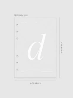 Monogram Vellum Planner Dashboard | D(Monogram Vellum Planner Dashboard D) 24 Monogram Vellum Planner Dashboard | D(Monogram Vellum Planner Dashboard D) -Cloth And Paper Shop Monogram Vellum Planner Dashboard D PersonalWide CP 1