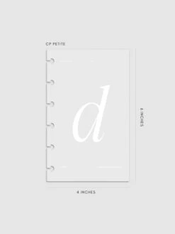 Monogram Vellum Planner Dashboard | D(Monogram Vellum Planner Dashboard D) 25 Monogram Vellum Planner Dashboard | D(Monogram Vellum Planner Dashboard D) -Cloth And Paper Shop Monogram Vellum Planner Dashboard D Petite CP 1
