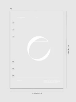 Monogram Vellum Planner Dashboard | E(Monogram Vellum Planner Dashboard E) -Cloth And Paper Shop Monogram Vellum Planner Dashboard E A5 CP 2