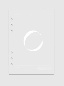 Monogram Vellum Planner Dashboard | E(Monogram Vellum Planner Dashboard E)