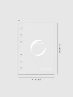 Monogram Vellum Planner Dashboard | E(Monogram Vellum Planner Dashboard E) -Cloth And Paper Shop Monogram Vellum Planner Dashboard E A6 CP 1