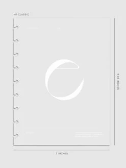 Monogram Vellum Planner Dashboard | E(Monogram Vellum Planner Dashboard E) -Cloth And Paper Shop Monogram Vellum Planner Dashboard E HPC CP 1