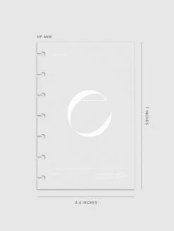 Monogram Vellum Planner Dashboard | E(Monogram Vellum Planner Dashboard E) -Cloth And Paper Shop Monogram Vellum Planner Dashboard E HPM CP 1