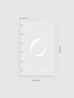 Monogram Vellum Planner Dashboard | E(Monogram Vellum Planner Dashboard E) -Cloth And Paper Shop Monogram Vellum Planner Dashboard E Petite CP 1