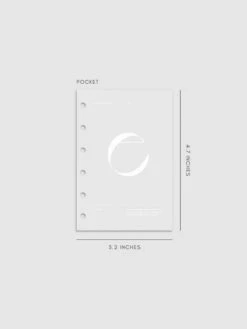 Monogram Vellum Planner Dashboard | E(Monogram Vellum Planner Dashboard E) -Cloth And Paper Shop Monogram Vellum Planner Dashboard E Pocket CP 1