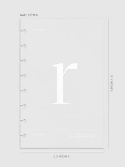 Monogram Vellum Planner Dashboard | R(Monogram Vellum Planner Dashboard R) 24 Monogram Vellum Planner Dashboard | R(Monogram Vellum Planner Dashboard R) -Cloth And Paper Shop Monogram Vellum Planner Dashboard HL R CP 1