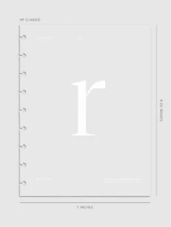 Monogram Vellum Planner Dashboard | R(Monogram Vellum Planner Dashboard R) 23 Monogram Vellum Planner Dashboard | R(Monogram Vellum Planner Dashboard R) -Cloth And Paper Shop Monogram Vellum Planner Dashboard HPC R CP 1