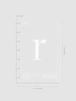 Monogram Vellum Planner Dashboard | R(Monogram Vellum Planner Dashboard R) 20 Monogram Vellum Planner Dashboard | R(Monogram Vellum Planner Dashboard R) -Cloth And Paper Shop Monogram Vellum Planner Dashboard HPM R CP 1