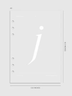 Monogram Vellum Planner Dashboard | J(Monogram Vellum Planner Dashboard J) 18 Monogram Vellum Planner Dashboard | J(Monogram Vellum Planner Dashboard J) -Cloth And Paper Shop Monogram Vellum Planner Dashboard J A5 CP 2