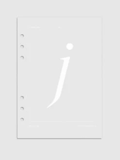 Monogram Vellum Planner Dashboard | J(Monogram Vellum Planner Dashboard J)