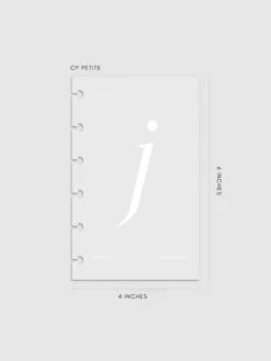 Monogram Vellum Planner Dashboard | J(Monogram Vellum Planner Dashboard J) 25 Monogram Vellum Planner Dashboard | J(Monogram Vellum Planner Dashboard J) -Cloth And Paper Shop Monogram Vellum Planner Dashboard J Petite CP 1