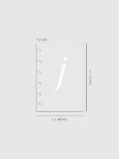 Monogram Vellum Planner Dashboard | J(Monogram Vellum Planner Dashboard J) 17 Monogram Vellum Planner Dashboard | J(Monogram Vellum Planner Dashboard J) -Cloth And Paper Shop Monogram Vellum Planner Dashboard J Pocket CP 1