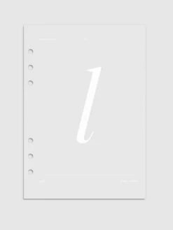 Monogram Vellum Planner Dashboard | L(Monogram Vellum Planner Dashboard L)