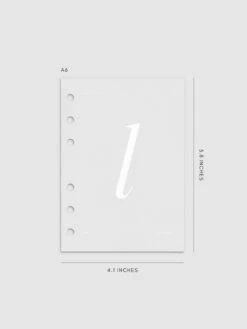 Monogram Vellum Planner Dashboard | L(Monogram Vellum Planner Dashboard L) 19 Monogram Vellum Planner Dashboard | L(Monogram Vellum Planner Dashboard L) -Cloth And Paper Shop Monogram Vellum Planner Dashboard L A6 CP 1