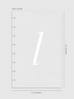 Monogram Vellum Planner Dashboard | L(Monogram Vellum Planner Dashboard L) 20 Monogram Vellum Planner Dashboard | L(Monogram Vellum Planner Dashboard L) -Cloth And Paper Shop Monogram Vellum Planner Dashboard L HL CP 1