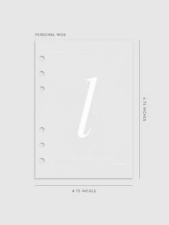 Monogram Vellum Planner Dashboard | L(Monogram Vellum Planner Dashboard L) 24 Monogram Vellum Planner Dashboard | L(Monogram Vellum Planner Dashboard L) -Cloth And Paper Shop Monogram Vellum Planner Dashboard L PersonalWide CP 1