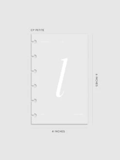 Monogram Vellum Planner Dashboard | L(Monogram Vellum Planner Dashboard L) 25 Monogram Vellum Planner Dashboard | L(Monogram Vellum Planner Dashboard L) -Cloth And Paper Shop Monogram Vellum Planner Dashboard L Petite CP 1