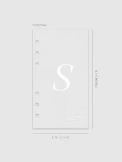 Monogram Vellum Planner Dashboard | S(Monogram Vellum Planner Dashboard S) -Cloth And Paper Shop Monogram Vellum Planner Dashboard Personal S CP 1