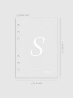 Monogram Vellum Planner Dashboard | S(Monogram Vellum Planner Dashboard S) -Cloth And Paper Shop Monogram Vellum Planner Dashboard Personal Wide S CP 1