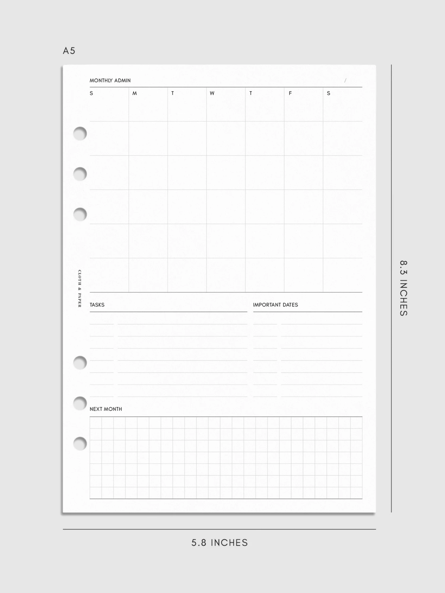 Monthly Admin Planner Inserts | Sunday Start(Monthly Admin Planner Inserts Sunday Start) 8 Monthly Admin Planner Inserts | Sunday Start(Monthly Admin Planner Inserts Sunday Start) - Image 8