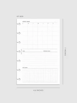 Monthly Admin Planner Inserts | Sunday Start(Monthly Admin Planner Inserts Sunday Start) 30 Monthly Admin Planner Inserts | Sunday Start(Monthly Admin Planner Inserts Sunday Start) -Cloth And Paper Shop Monthly Admin Planner Inserts Sunday Start HP Mini CP 1