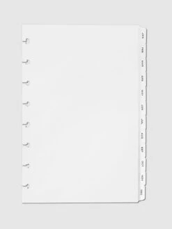 Monthly Side Tab Planner Dividers | Low Profile | Matte(Monthly Side Tab Planner Dividers Low Profile Matte) 32 Monthly Side Tab Planner Dividers | Low Profile | Matte(Monthly Side Tab Planner Dividers Low Profile Matte) -Cloth And Paper Shop Monthly Side Tab Planner Dividers Low Profile Matte Half Letter Black Foil D CP 1