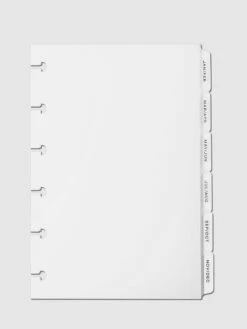 Monthly Side Tab Planner Dividers | Low Profile | Matte(Monthly Side Tab Planner Dividers Low Profile Matte)