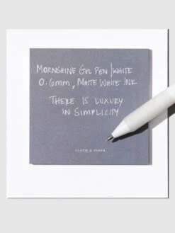 Cloth And Paper Shop -Cloth And Paper Shop Mornshine Gel Pen White 0.6mm CP 1