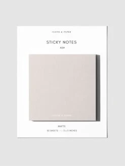 Note Neutrality Sticky Notes(Note Neutrality Sticky Notes) 30 Note Neutrality Sticky Notes(Note Neutrality Sticky Notes) -Cloth And Paper Shop Note Neutrality Sticky Notes Matte Ash CP 1