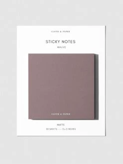 Note Neutrality Sticky Notes(Note Neutrality Sticky Notes) 20 Note Neutrality Sticky Notes(Note Neutrality Sticky Notes) -Cloth And Paper Shop Note Neutrality Sticky Notes Matte Mauve CP 1