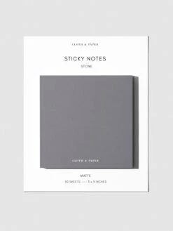 Note Neutrality Sticky Notes(Note Neutrality Sticky Notes) 26 Note Neutrality Sticky Notes(Note Neutrality Sticky Notes) -Cloth And Paper Shop Note Neutrality Sticky Notes Matte Stone CP 1