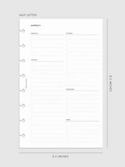 Packing List Inserts(Packing List Inserts) 21 Packing List Inserts(Packing List Inserts) -Cloth And Paper Shop Packing List Inserts HL CP 1